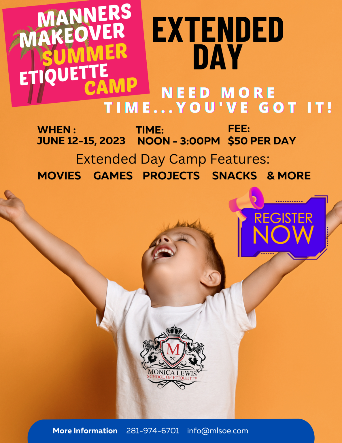 Manners Makeover Summer Etiquette Camp Monica Lewis School of Etiquette